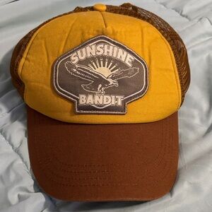 Spell Sunshine Bandit Yellow and Brown Trucker Hat